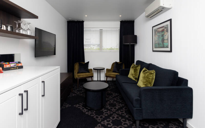 Lounge area of a 2 bedroom executive suite at Regent of Rotorua