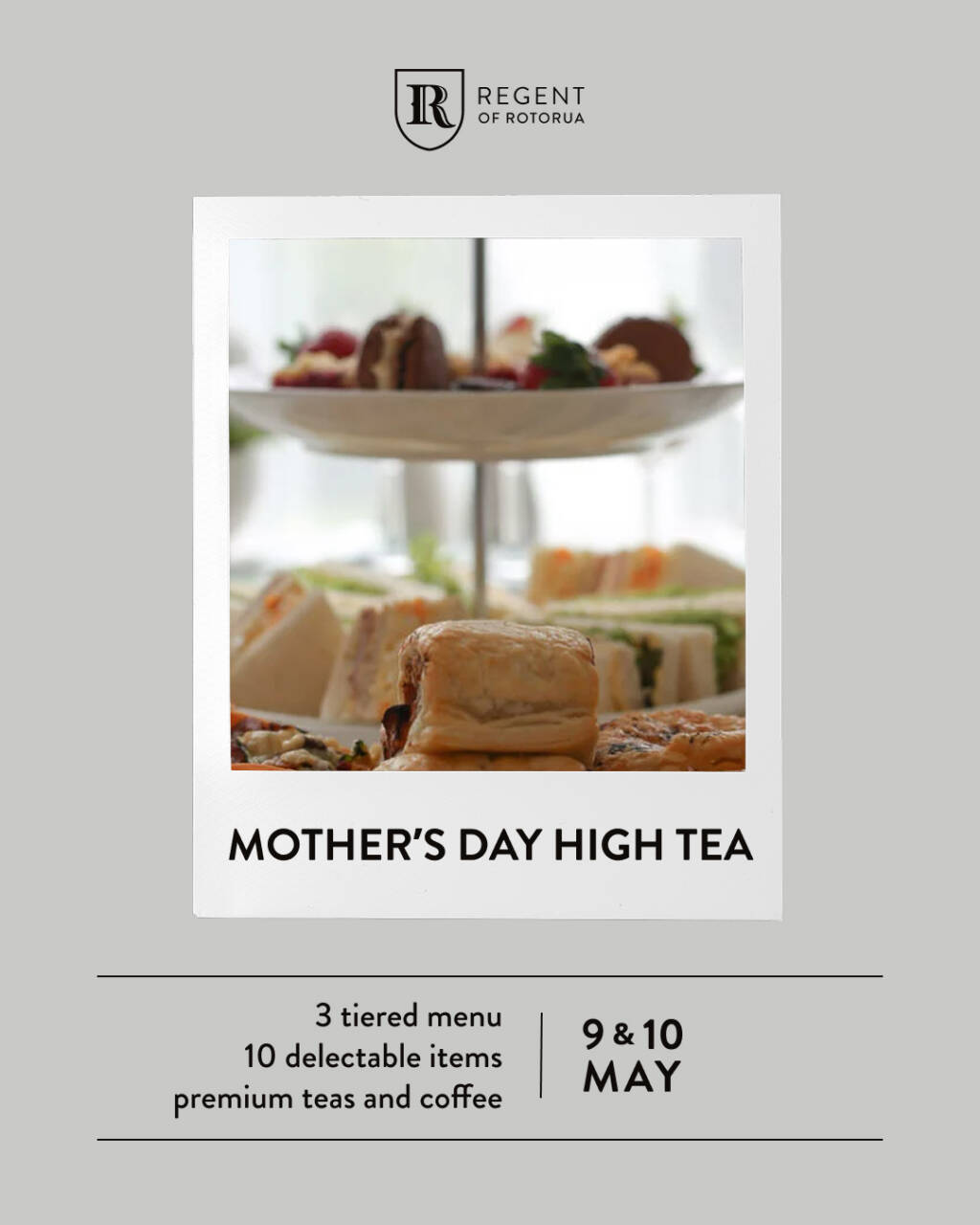 image promoting Mother's Day High Tea in The Regent Room REstaurant